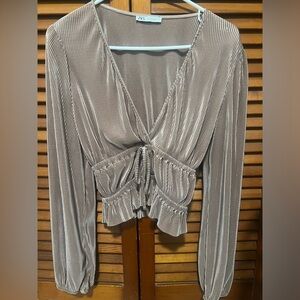 ZARA silky blouse
